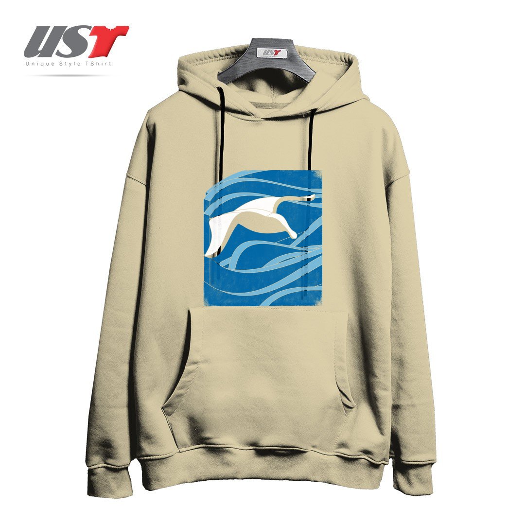 هودی اورسایز طرح ON THE WAVES