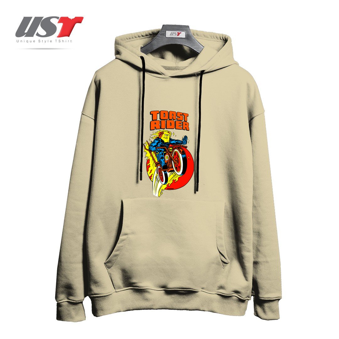 طرح TOAST RIDER هودی اورسایزرنگ نخودی