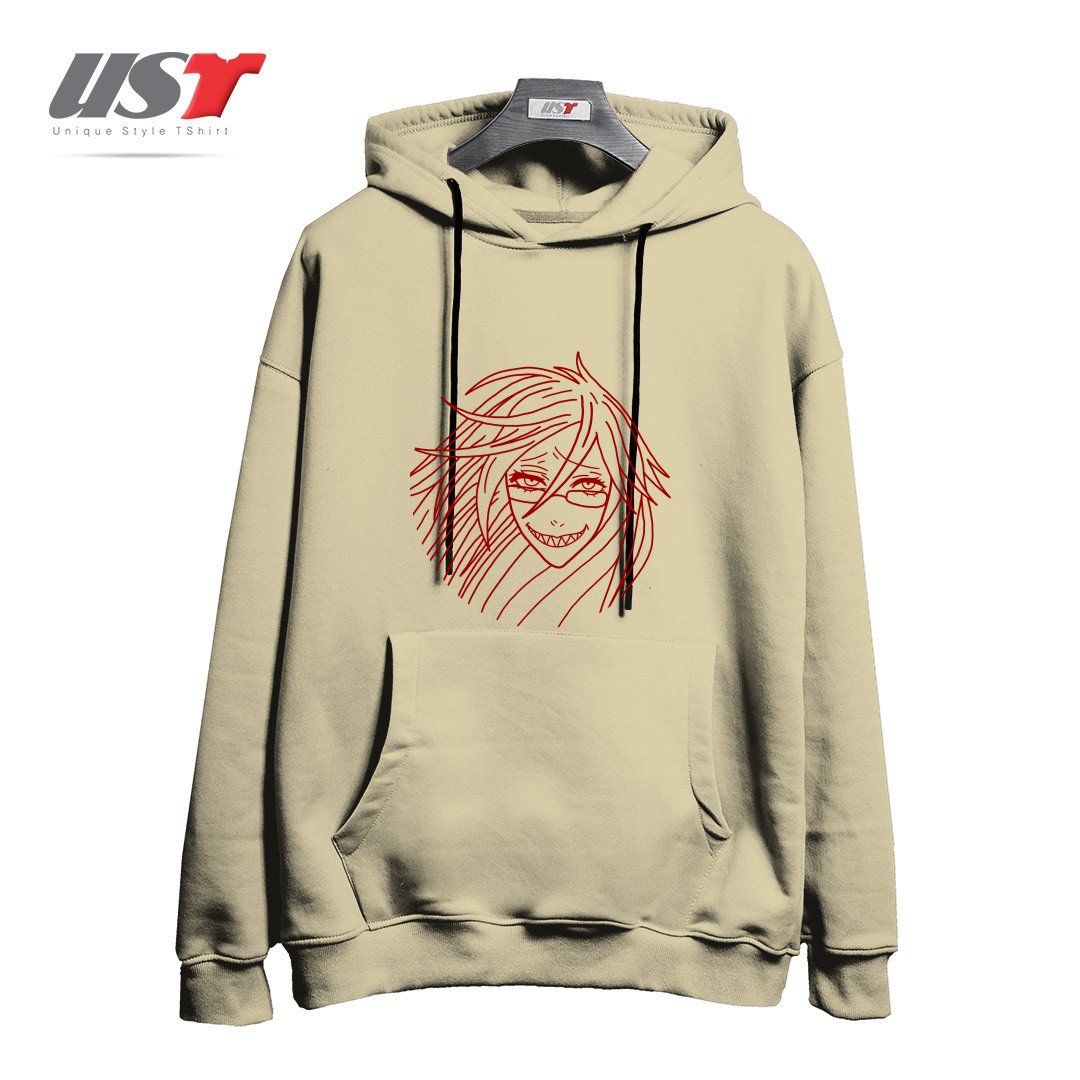 هودی اورسایز طرح Facepalm Peace Sign Aeni Girl