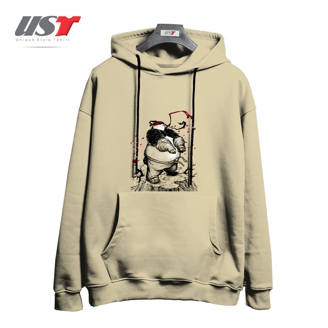 هودی اورسایز طرح Ninja Panda