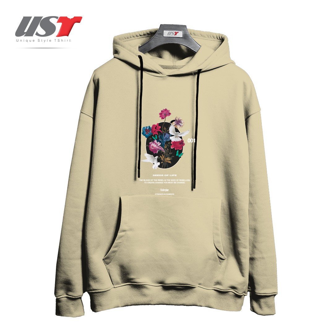 طرح LIFE هودی اورسایزرنگ نخودی