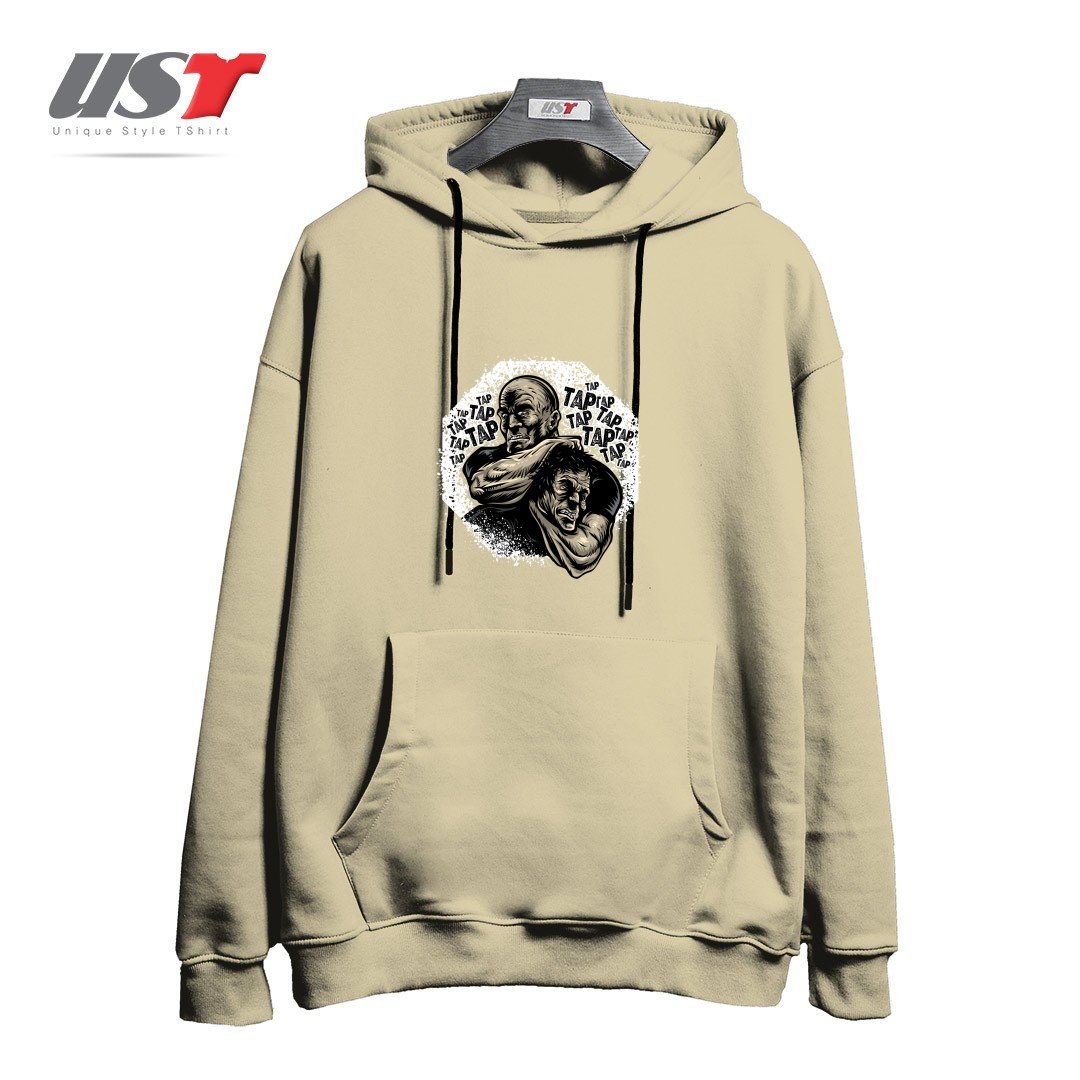 طرح MMA TAP OR NAP هودی اورسایزرنگ نخودی