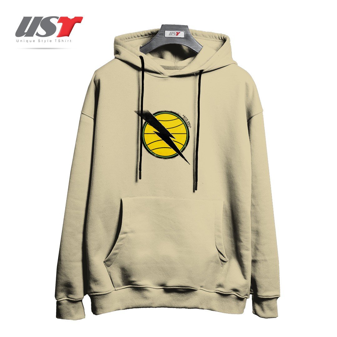 طرح RETRO HELIO GRACIE JIU-JITSU DA GUANABARA EMBLEM هودی اورسایزرنگ نخودی