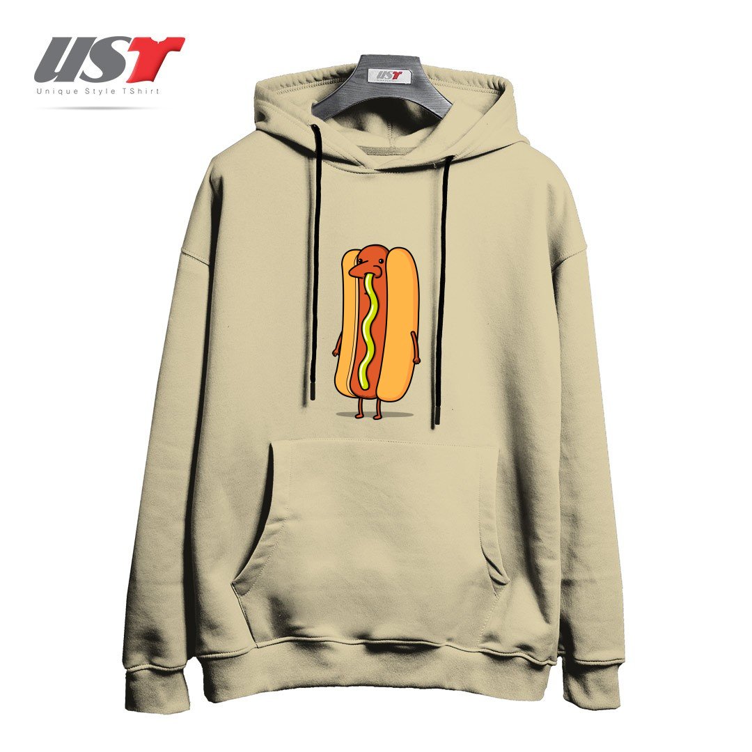 طرح SNOT DOG! هودی اورسایزرنگ نخودی