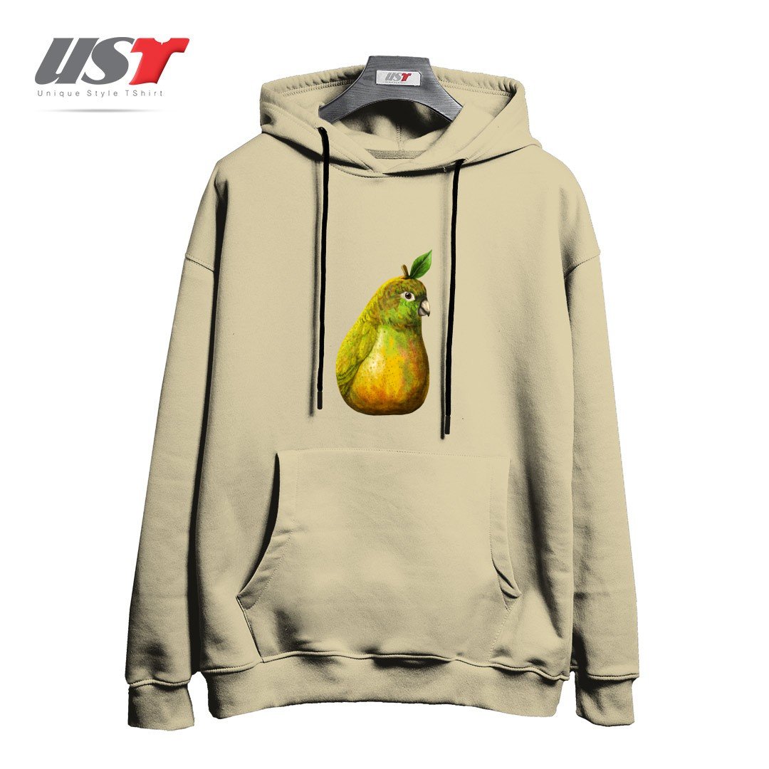 طرح BARTLETT PEARROT3 هودی اورسایزرنگ نخودی