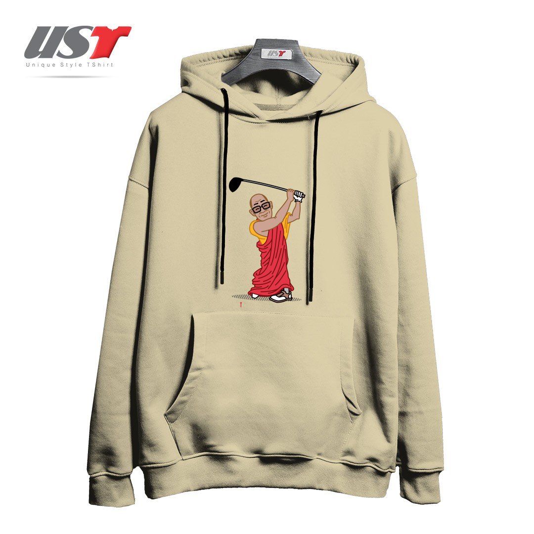 طرح BIG HITTER هودی اورسایزرنگ نخودی