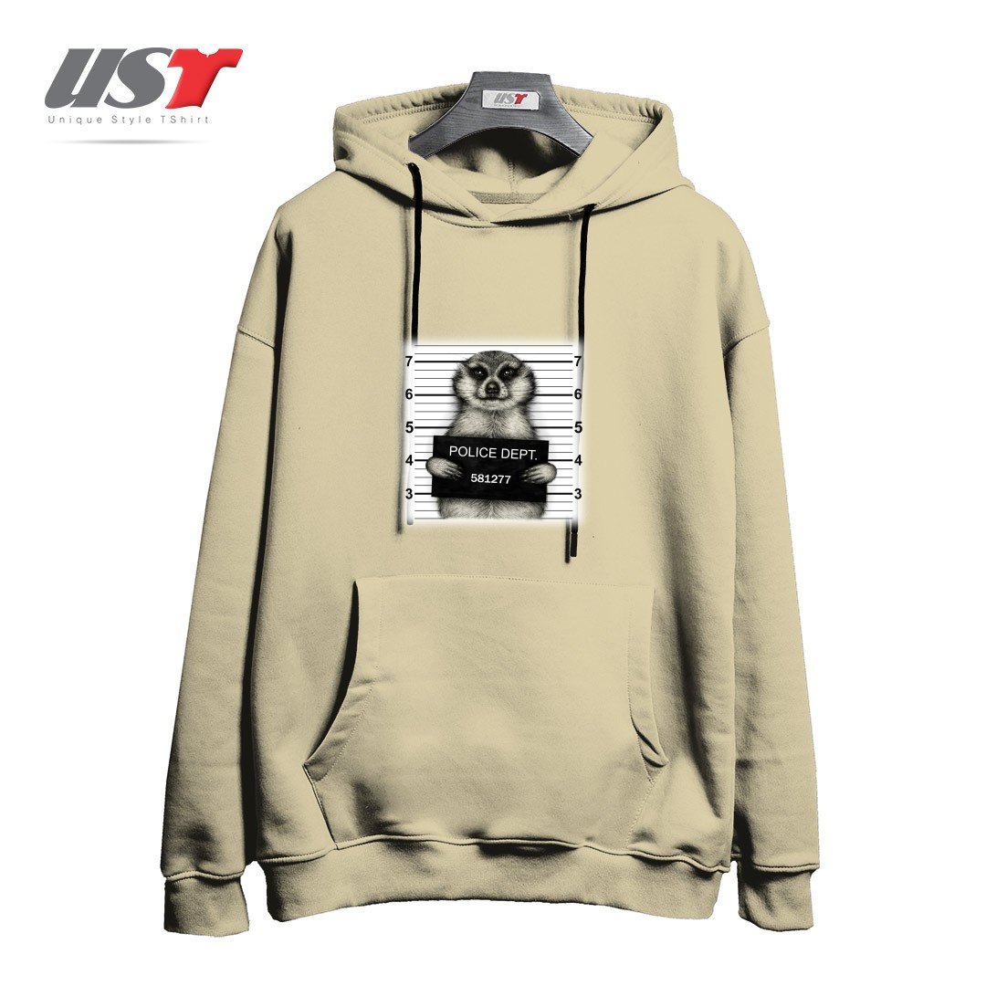 طرح MEERKAT MUGSHOT هودی اورسایزرنگ نخودی