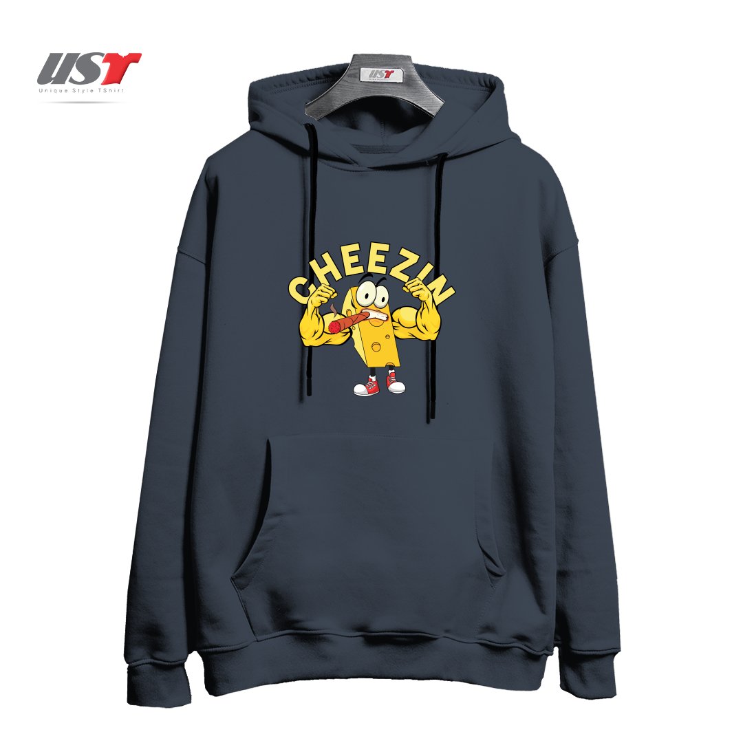 هودی اورسایز طرح THE BIG CHEEZE