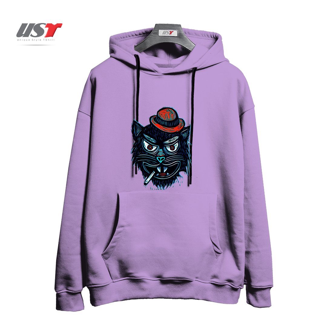 هودی اورسایز طرح TOUGH CAT