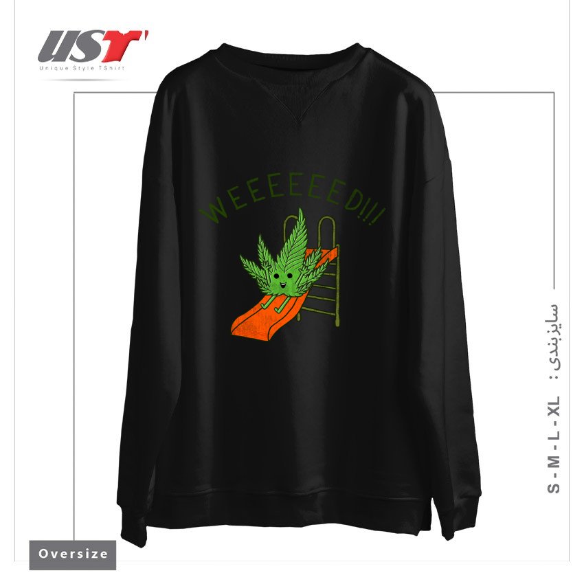 سوییشرت اورسایز طرح WEEEEEED