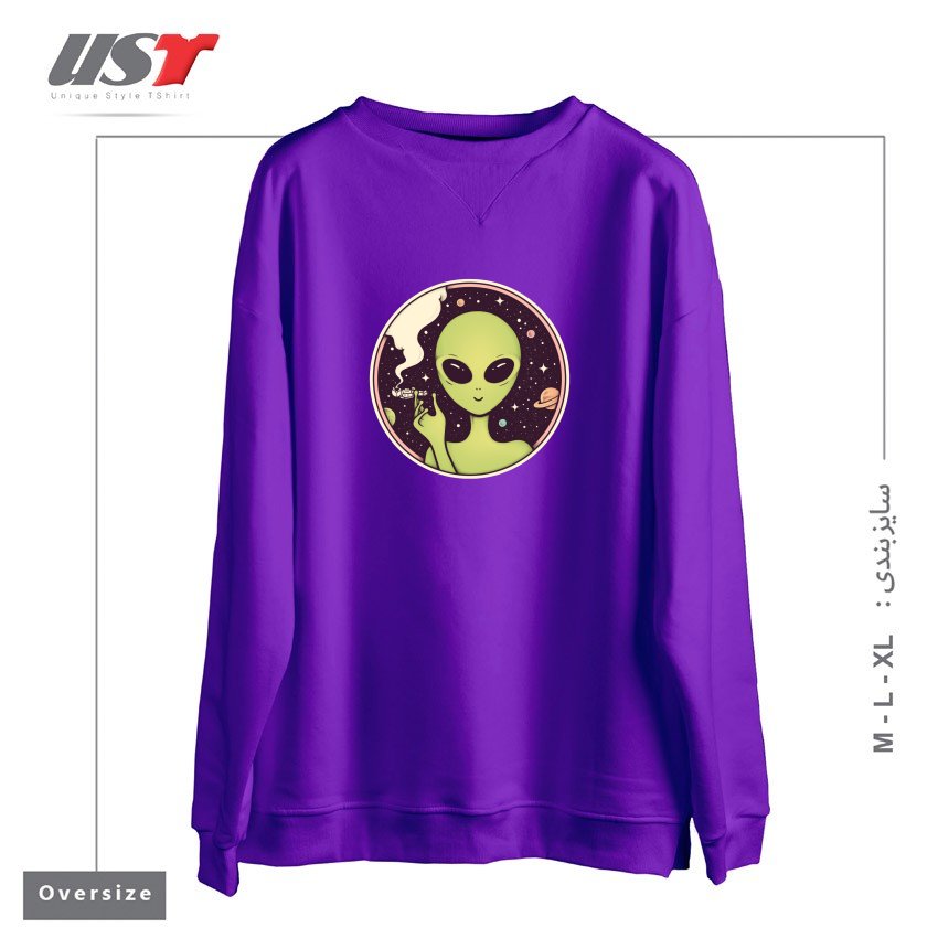 سوییشرت اورسایز طرح TRIPPING