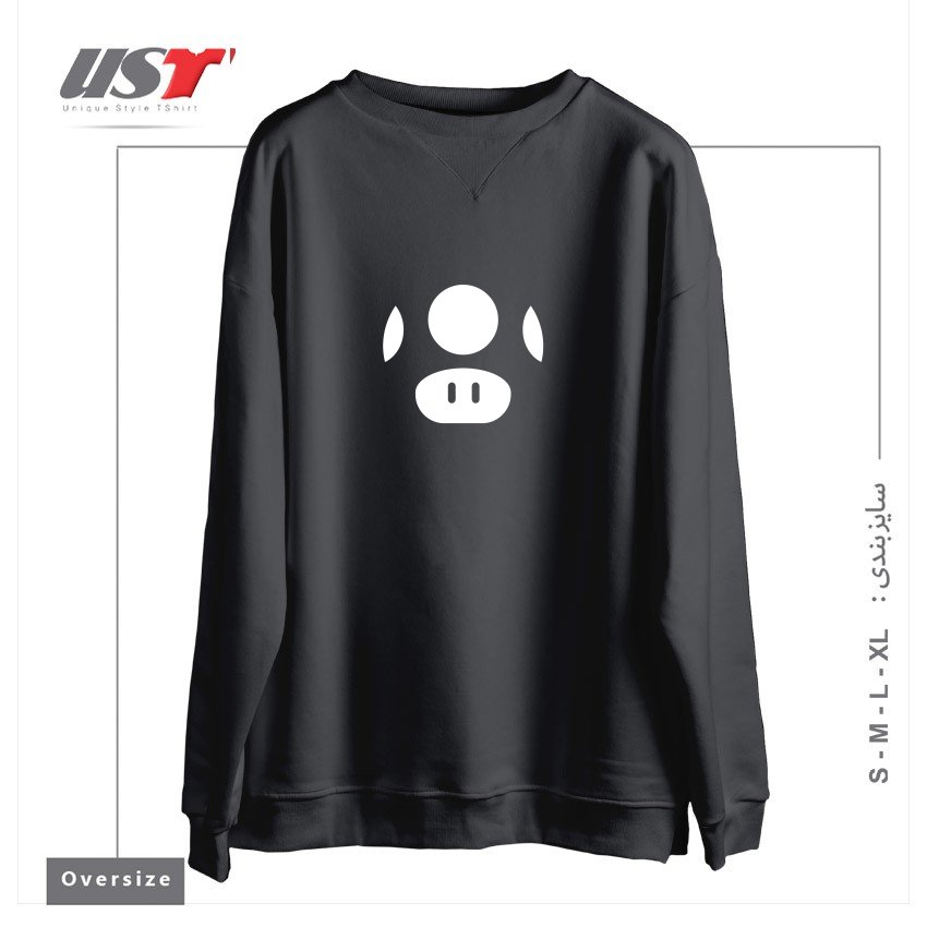 سوییشرت اورسایز طرح 1-UP
