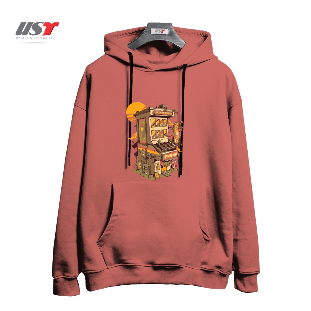 طرح ARCADE HOUSE هودی اورسایزرنگ آجری