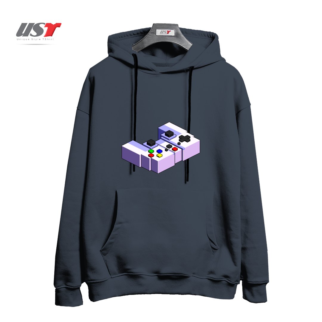 طرح GAME CONTROLLER PIXEL ART هودی اورسایزرنگ دودی