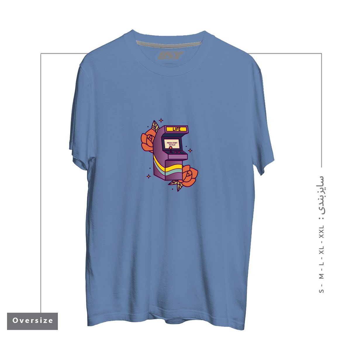 تیشرت اورسایز طرح GAME OF LIFE