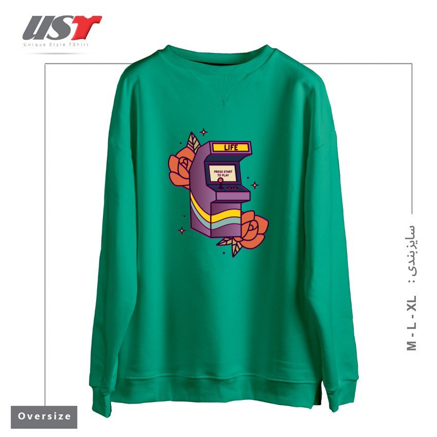 سوییشرت اورسایز طرح GAME OF LIFE