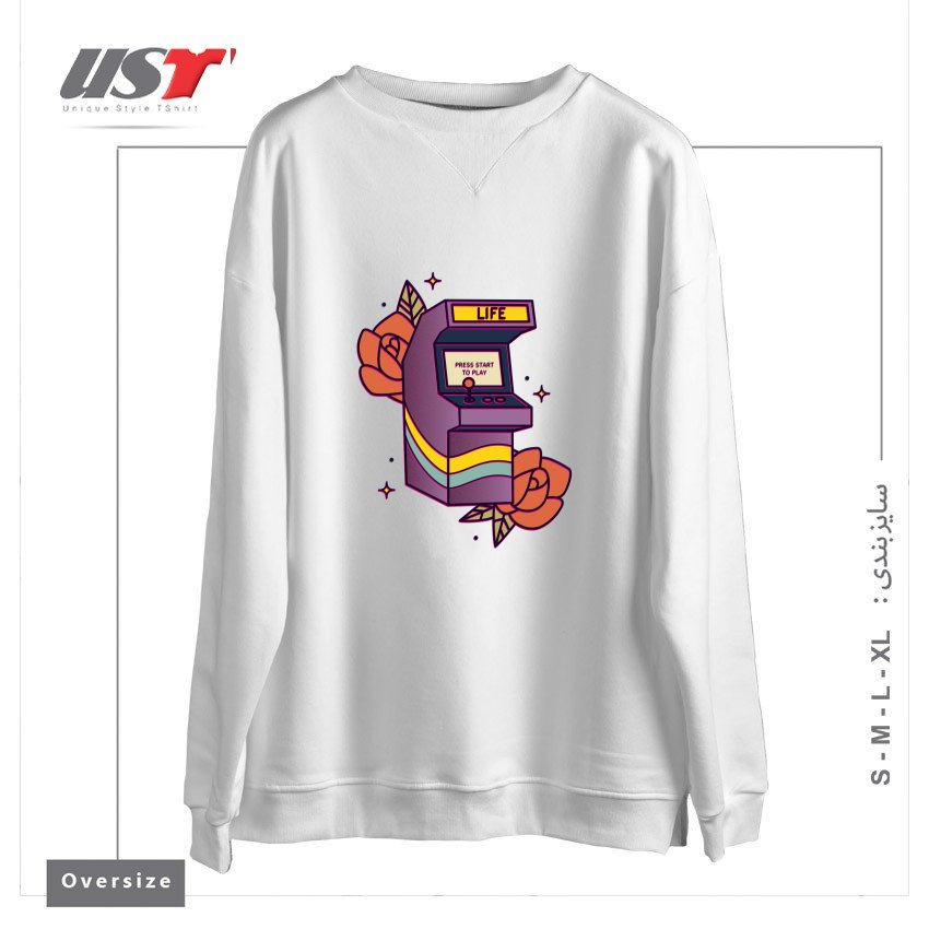سوییشرت اورسایز طرح GAME OF LIFE