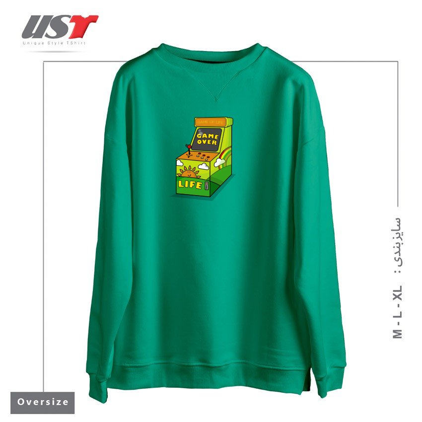 سوییشرت اورسایز طرح GAME OF LIFE1