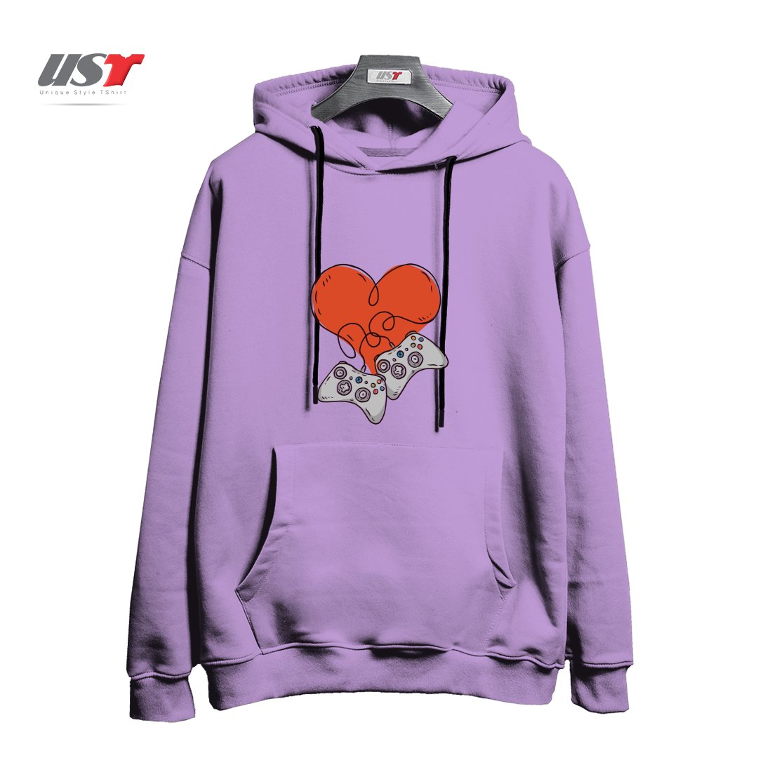 طرح GAMER LOVE هودی اورسایزرنگ یاسی