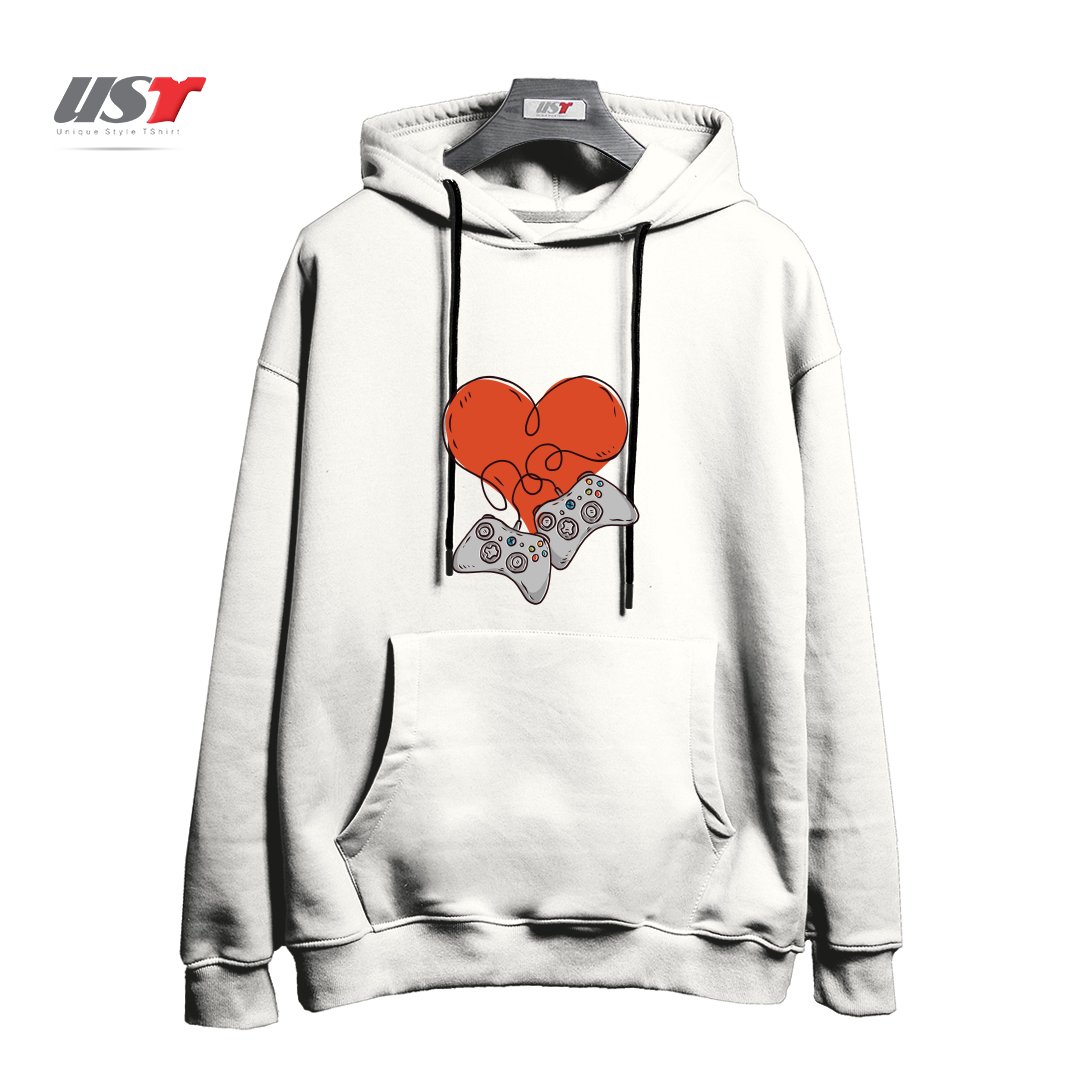 هودی اورسایز طرح GAMER LOVE