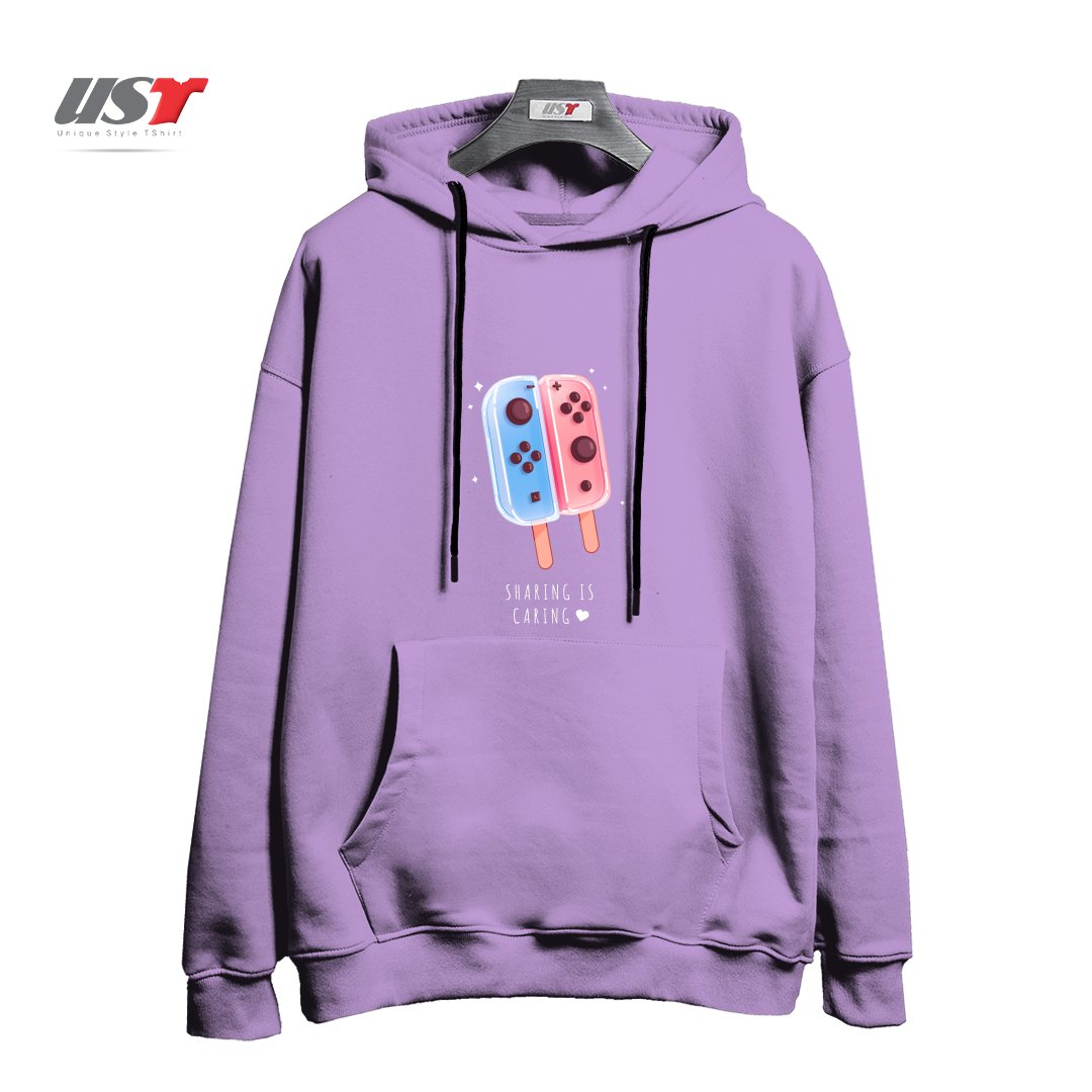 طرح SHARING IS CARING! هودی اورسایزرنگ یاسی