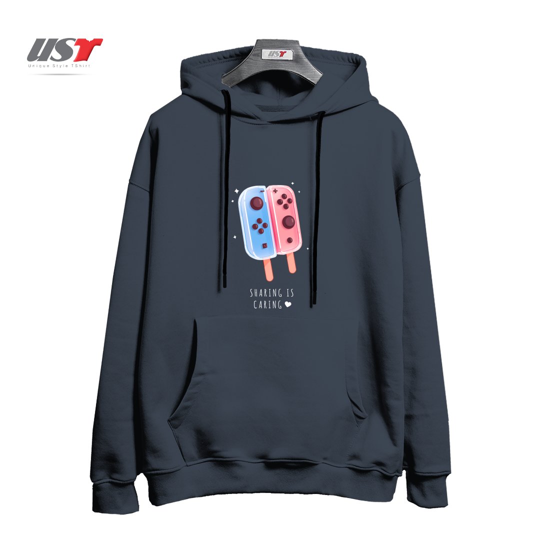 طرح SHARING IS CARING! هودی اورسایزرنگ دودی