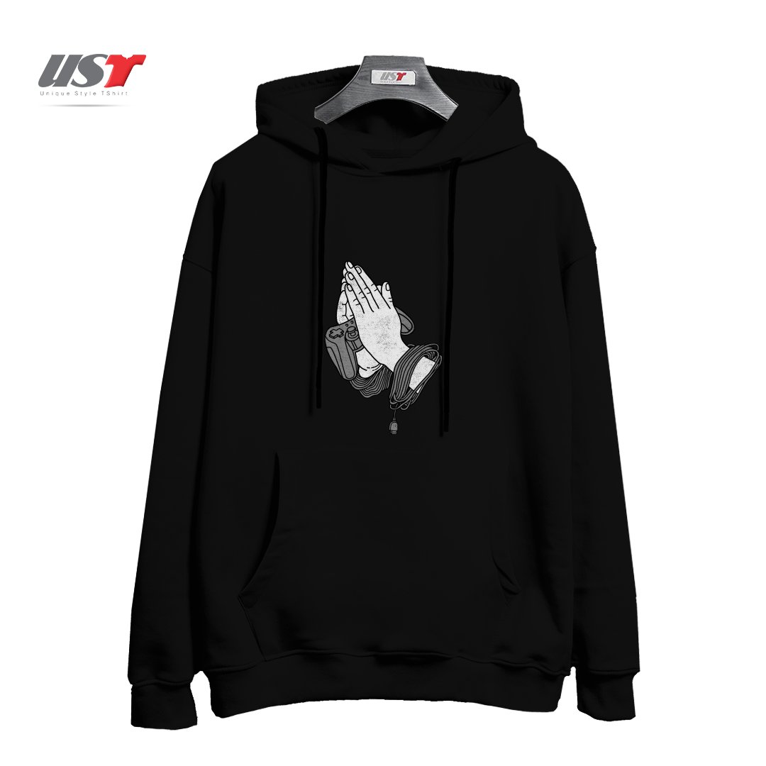 هودی اورسایز طرح PLAYING HANDS