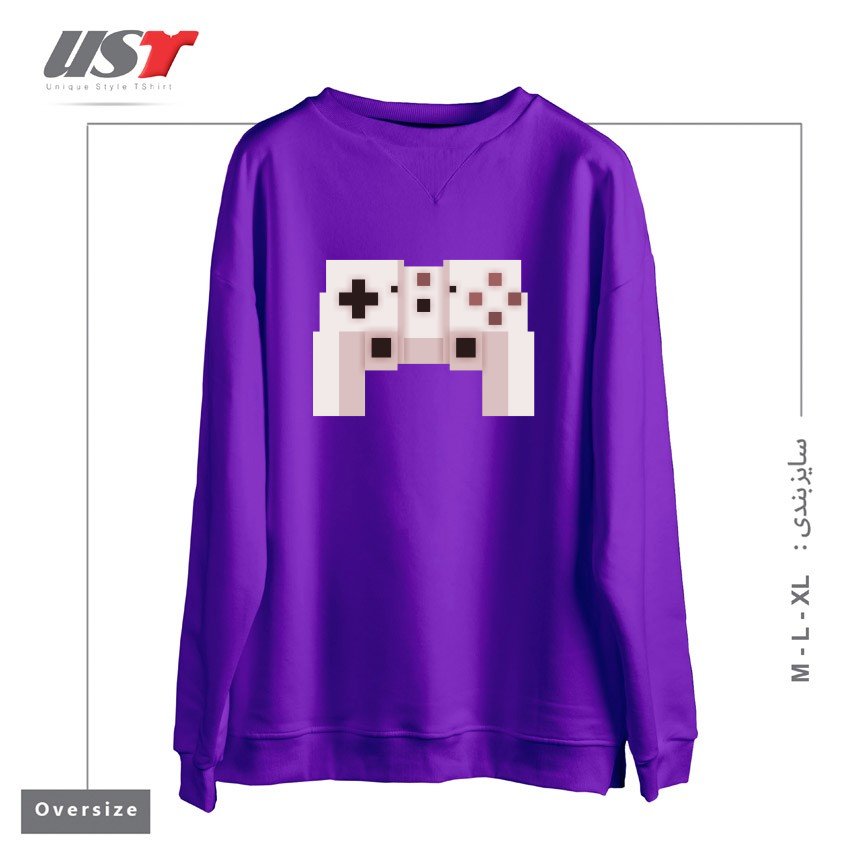 سوییشرت اورسایز طرح PIXEL ART GAME CONTROLLER