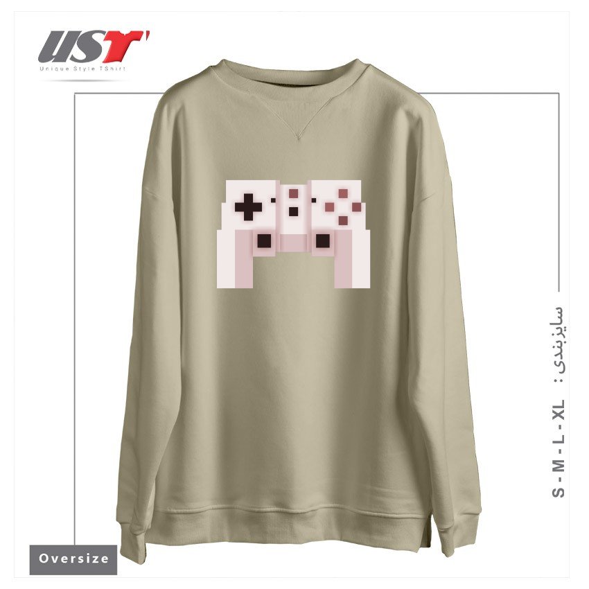 سوییشرت اورسایز طرح PIXEL ART GAME CONTROLLER