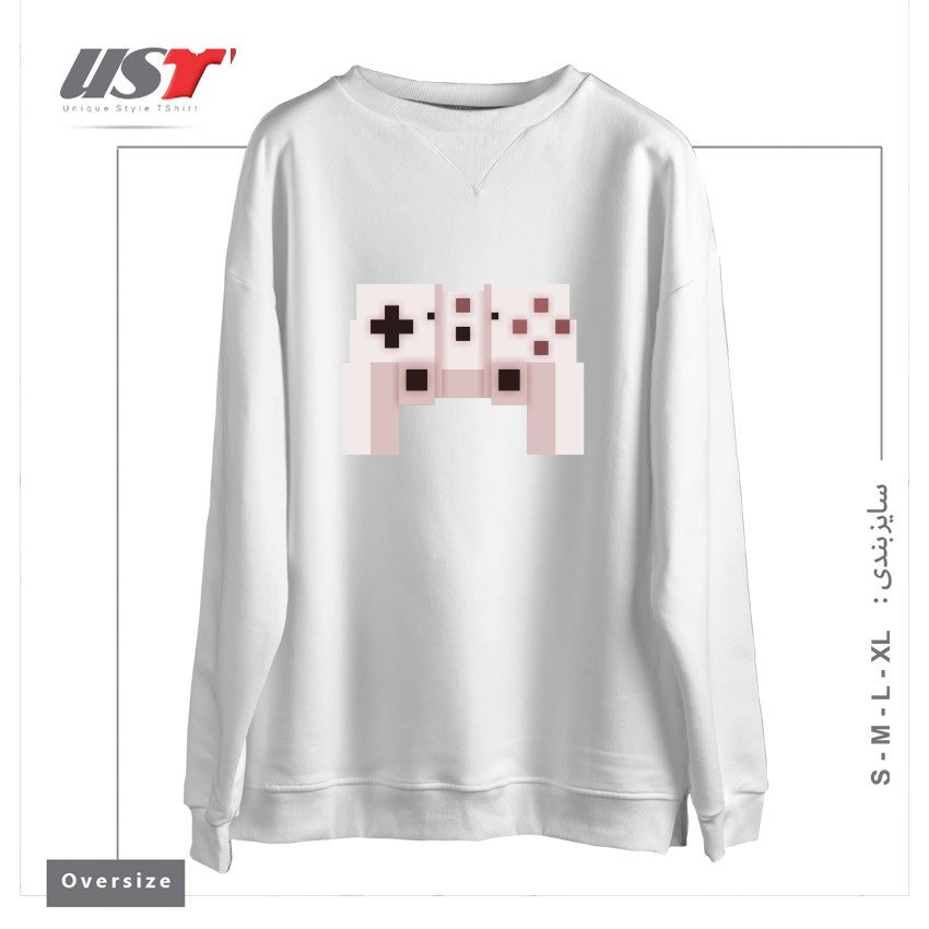 سوییشرت اورسایز طرح PIXEL ART GAME CONTROLLER