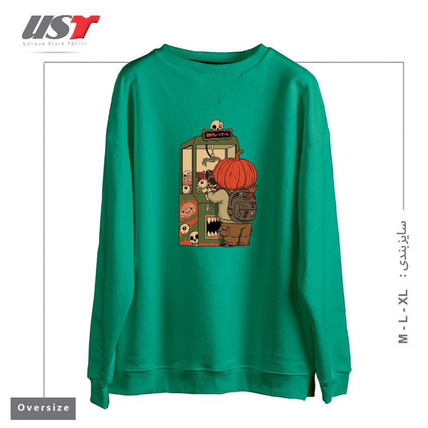 سوییشرت اورسایز طرح MONSTER CLAW MACHINE CHAMP