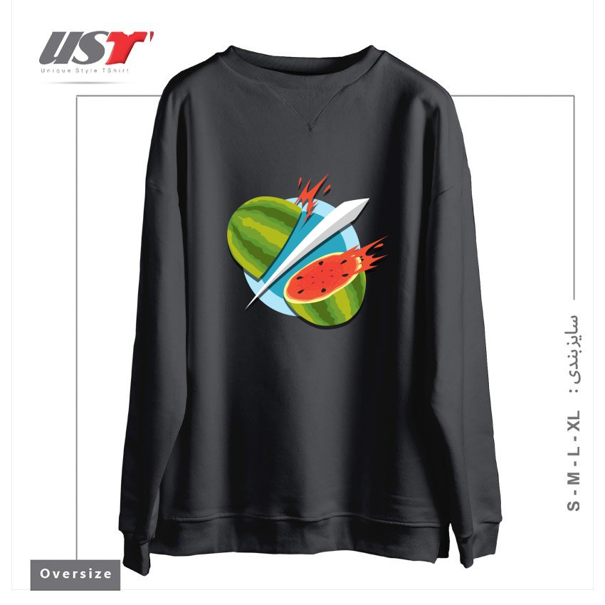 سوییشرت اورسایز طرح FRUIT NINJA CLASSIC