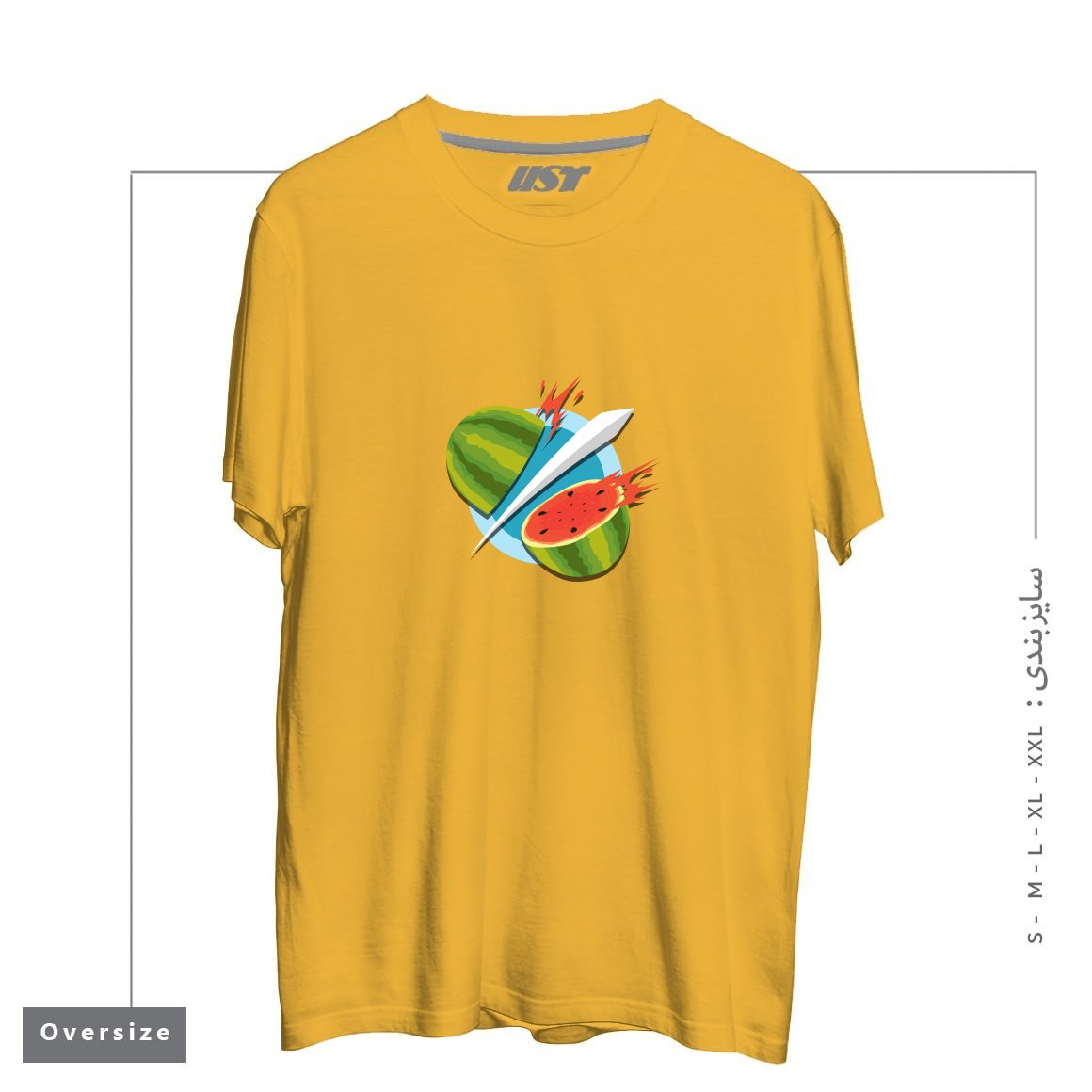 تیشرت اورسایز طرح FRUIT NINJA CLASSIC