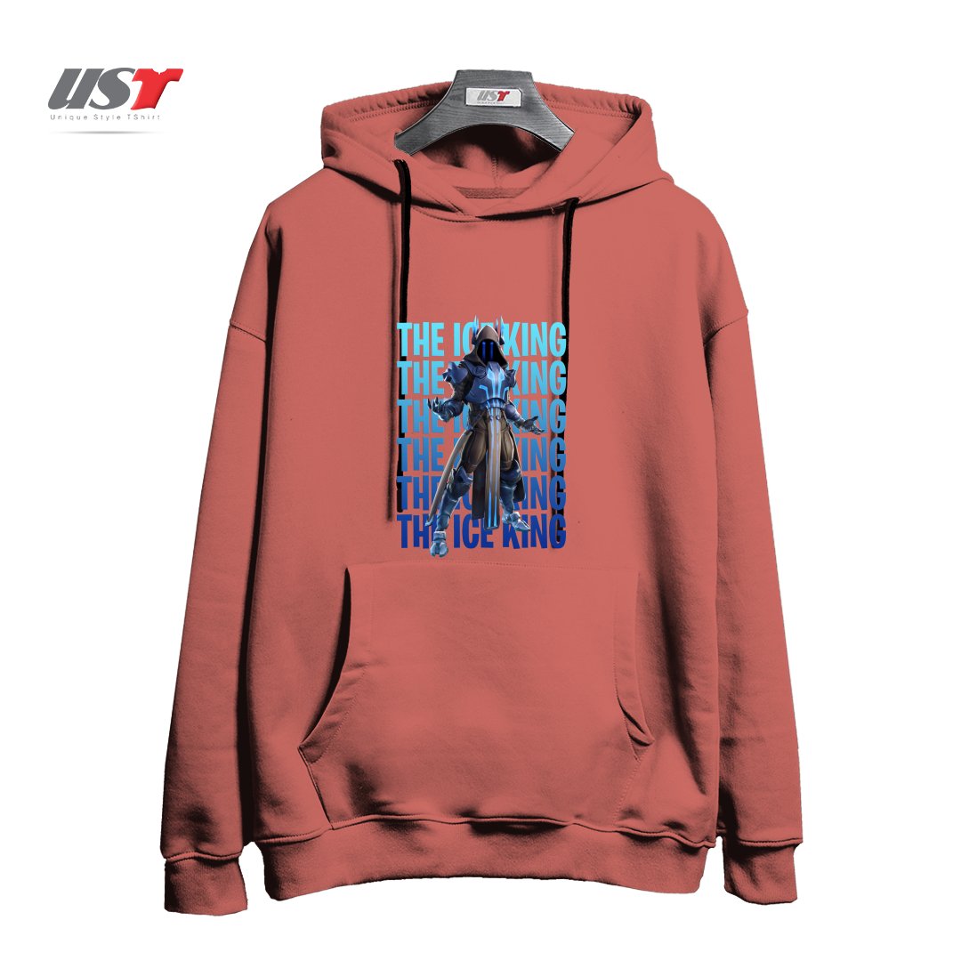 طرح THE ICE KING هودی اورسایزرنگ آجری