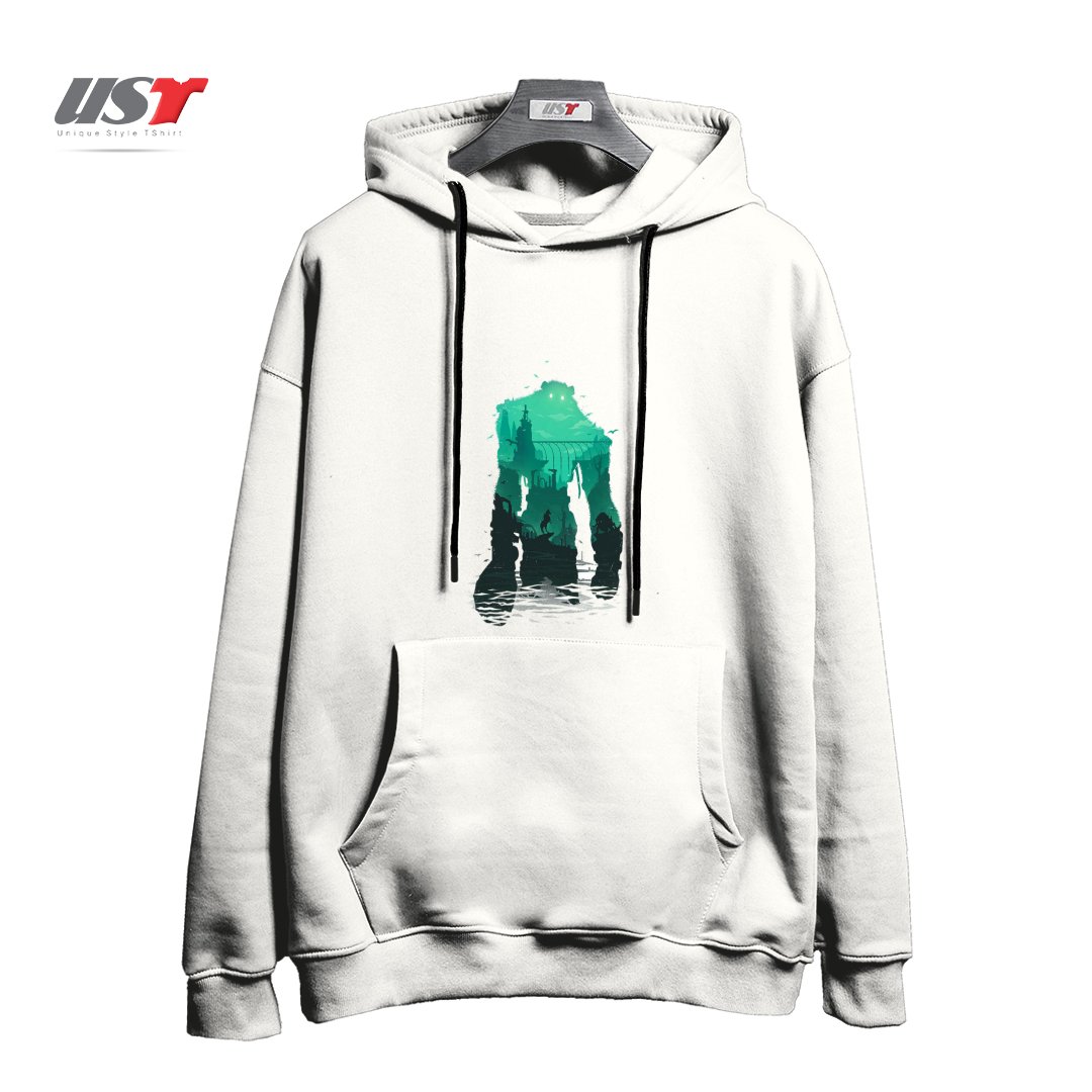 طرح SHADOW OF THE COLOSSUS2 هودی اورسایزرنگ سفید