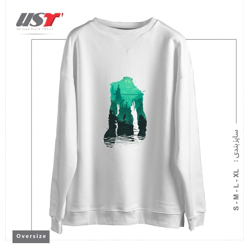 سوییشرت اورسایز طرح SHADOW OF THE COLOSSUS2