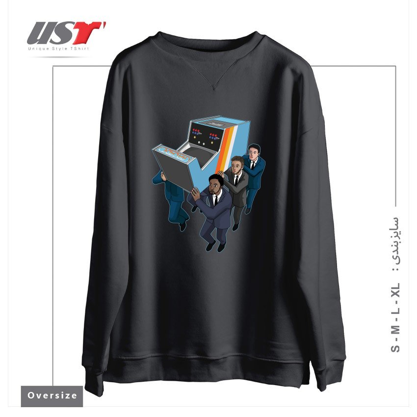 سوییشرت اورسایز طرح GAME OVER2