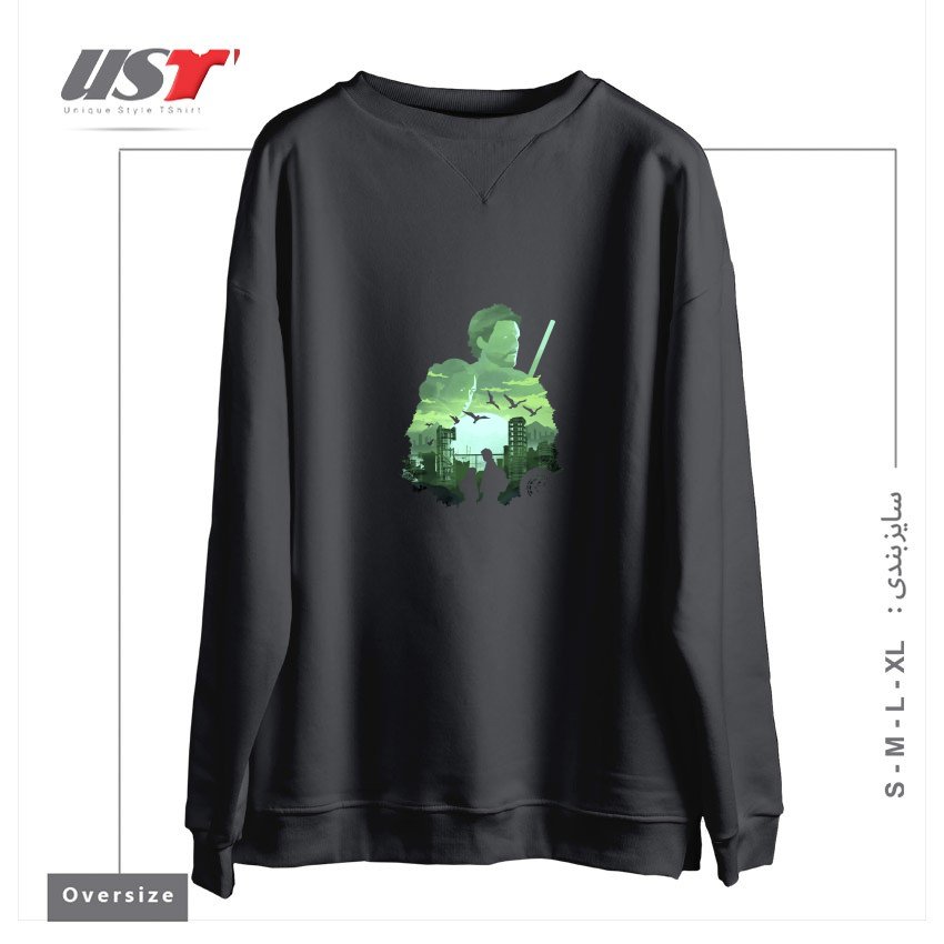 سوییشرت اورسایز طرح ICONIC SUNSET