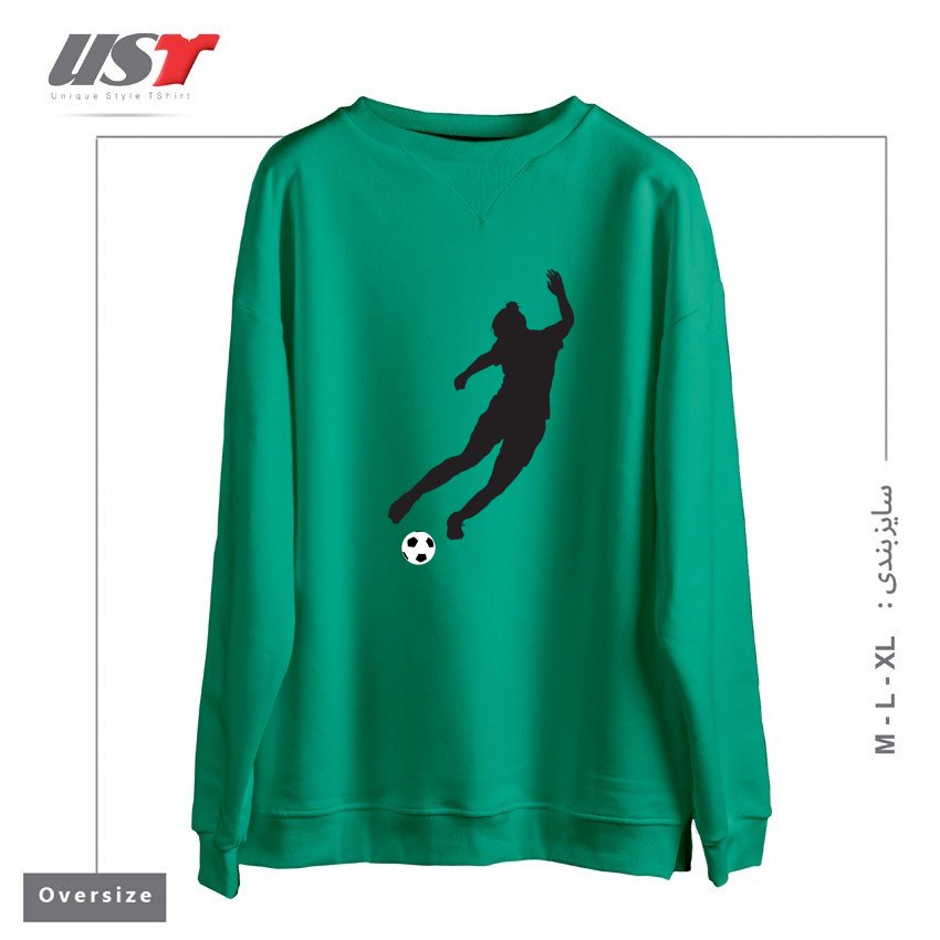 سوییشرت اورسایز طرح WHAT A KICKER