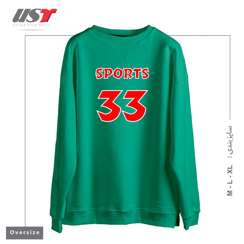 سوییشرت اورسایز طرح SPORTS