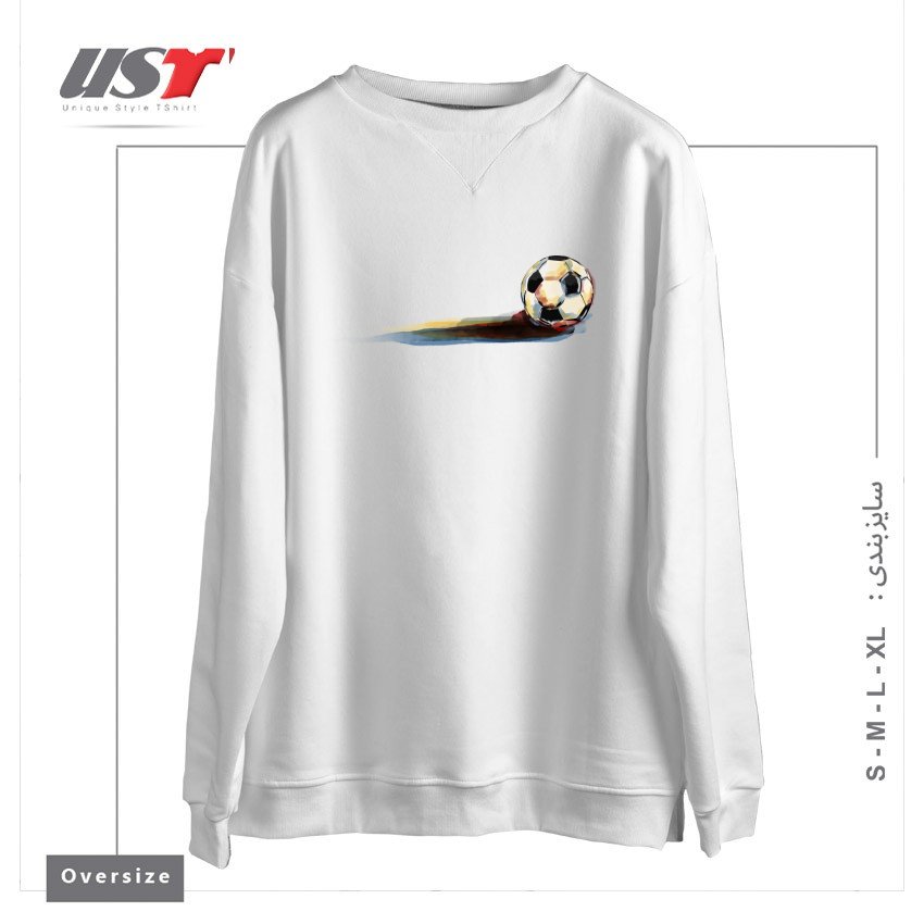 سوییشرت اورسایز طرح SOCCER BALL