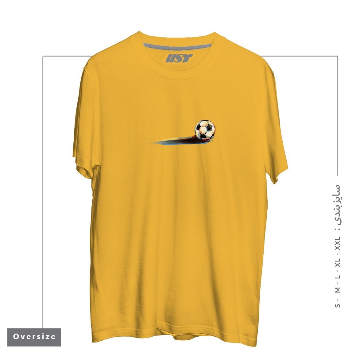 تیشرت اورسایز طرح SOCCER BALL