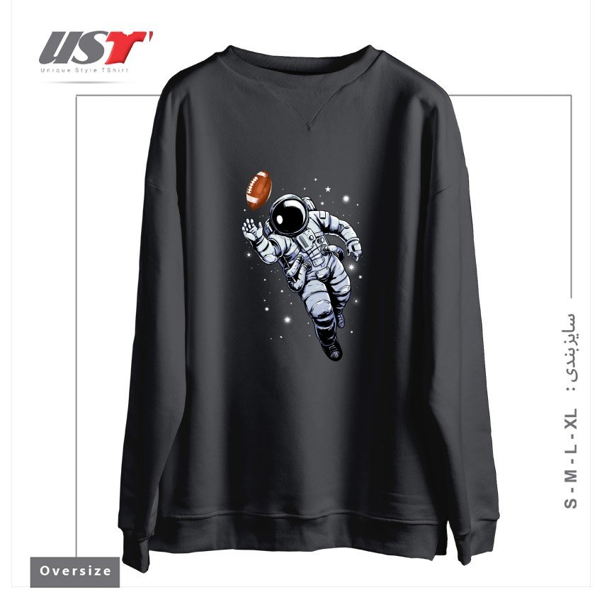 سوییشرت اورسایز طرح PLANET FOOTBALL