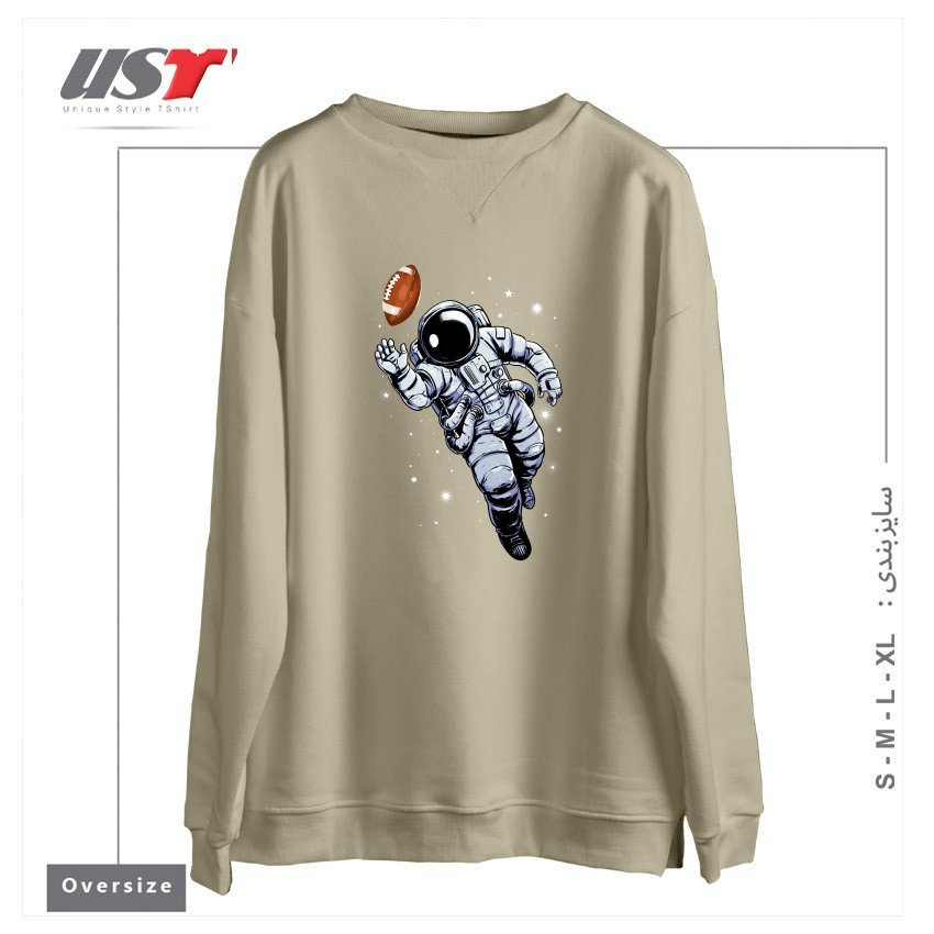 سوییشرت اورسایز طرح PLANET FOOTBALL