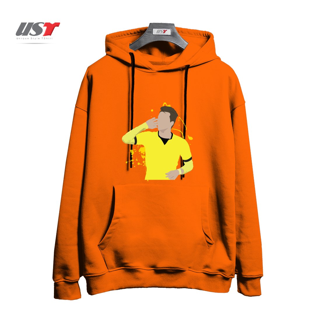 طرح MARCO REUS هودی اورسایزرنگ نارنجی