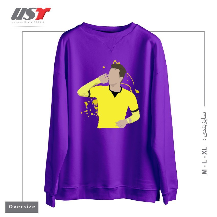 طرح MARCO REUS سوییشرت اورسایزرنگ بنفش