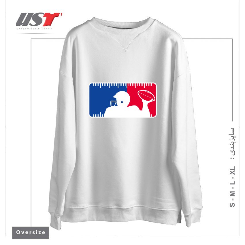 سوییشرت اورسایز طرح MAJOR LEAGUE FOOTBALL
