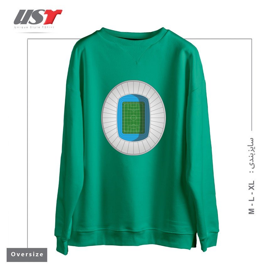 سوییشرت اورسایز طرح FOOTBALL STADIUM