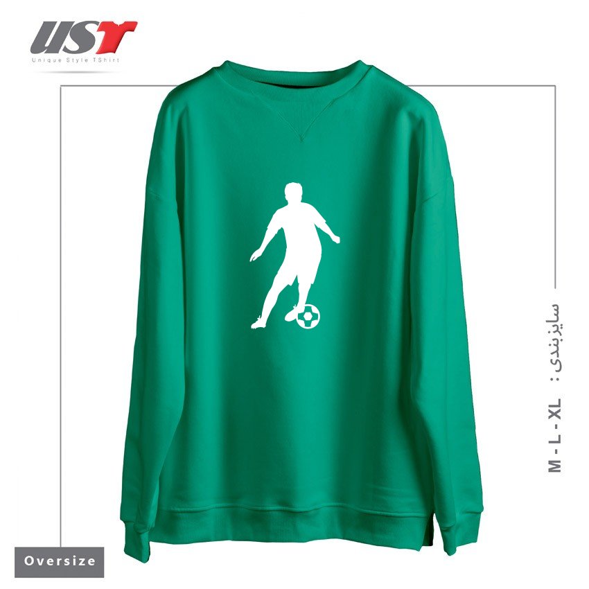 سوییشرت اورسایز طرح FOOTBALL SOCCER SPORT PLAYER