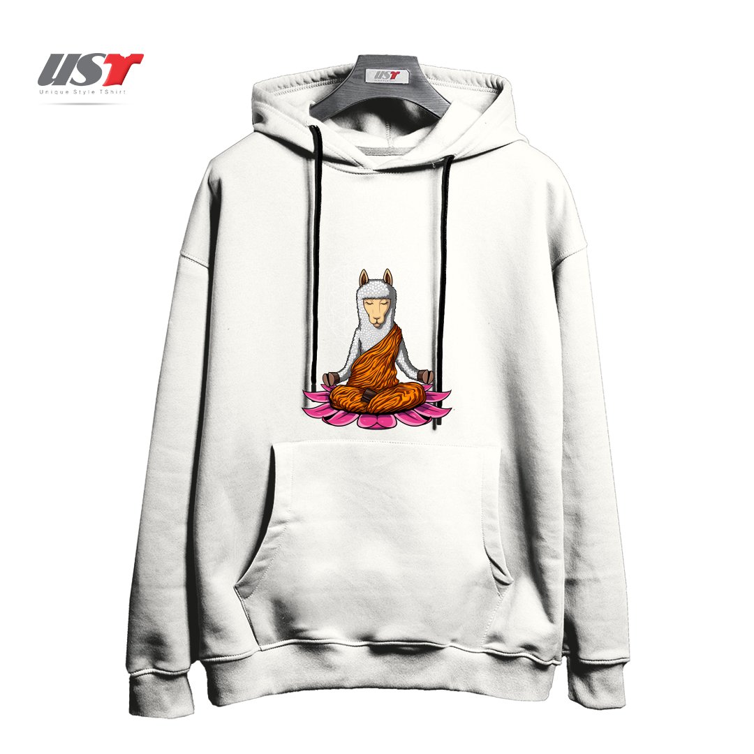 هودی اورسایز طرح LLAMA BUDDHA